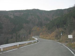 静岡県道60号 南アルプス線 三ツ峯付近