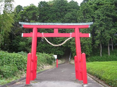 浅間古墳の鳥居