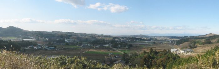 山本・大郷戸地区 ふれあいの郷展望地 (引地坂)からの眺め
