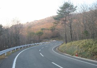 栃木県道58号 草久足尾線 粕尾峠〜前日光 2車線区間
