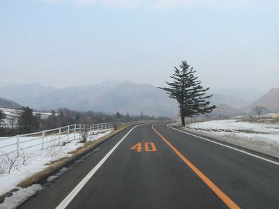 霧降高原道路