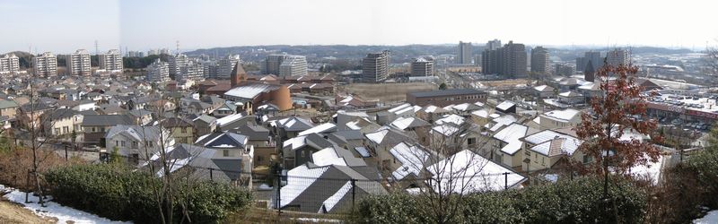 みはらし緑地から望む若葉台