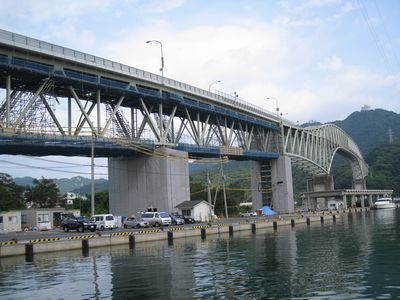 境水道大橋 南岸より