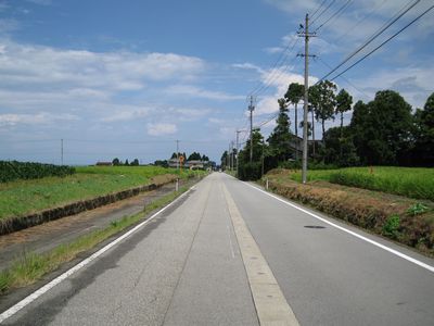 富山県道13号朝日宇奈月線 入善町古林