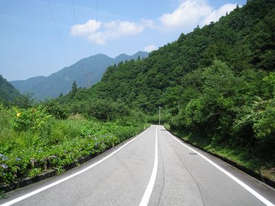 称名道路 富山県道170号弘法称名立山停車場線 悪城の壁展望台付近