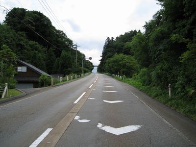 新川スーパー農道 魚津市上野