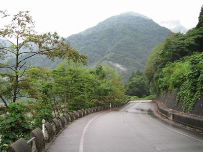 市道うなづき湖線 第2展望広場付近