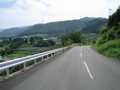 上山西部地区農免農道・フルーツライン 上山市細谷