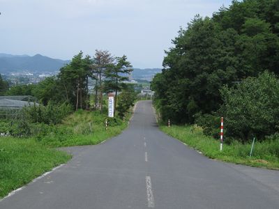 上山西部地区農免農道・フルーツライン 上山市皆沢
