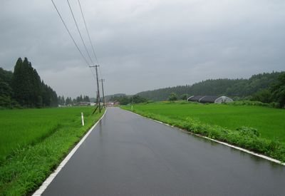 山形県道346号中川代川尻余目線 鶴岡市羽黒町川代