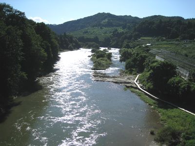 明鏡橋より上流側