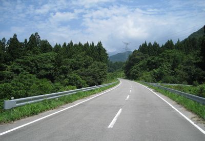 蔵王山麓広域農道 上山市上生居