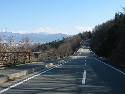 桃花橋の先の道