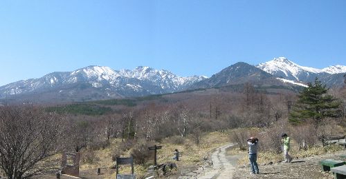 美し森より八ヶ岳を望む